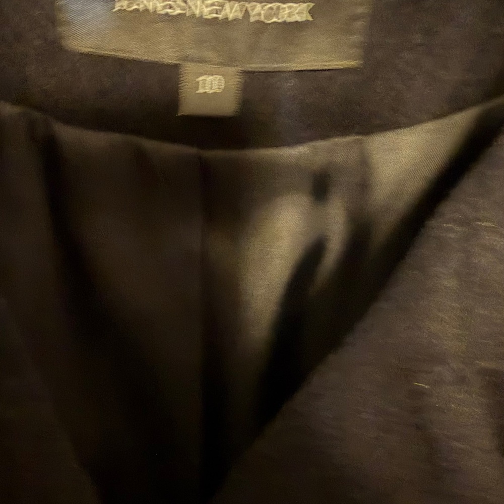 Jones New York Elegant Black Trench Coat - Picture 2 of 8